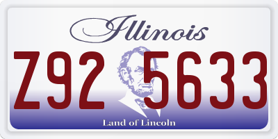 IL license plate Z925633