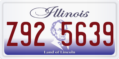 IL license plate Z925639