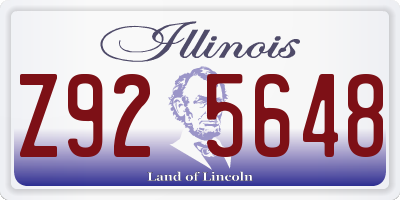 IL license plate Z925648