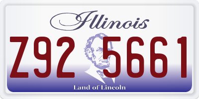 IL license plate Z925661