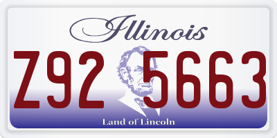 IL license plate Z925663