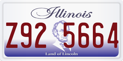 IL license plate Z925664