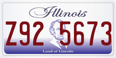 IL license plate Z925673