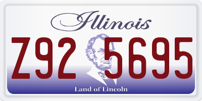 IL license plate Z925695