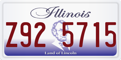 IL license plate Z925715