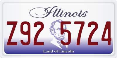 IL license plate Z925724