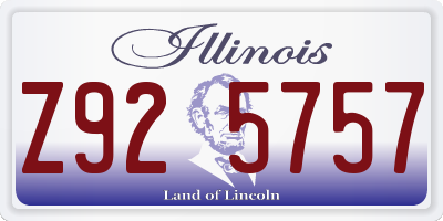 IL license plate Z925757