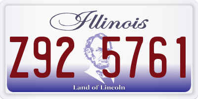 IL license plate Z925761