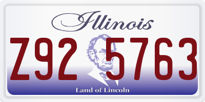 IL license plate Z925763