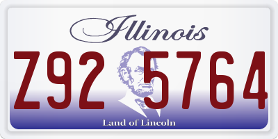 IL license plate Z925764