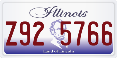 IL license plate Z925766