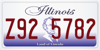 IL license plate Z925782