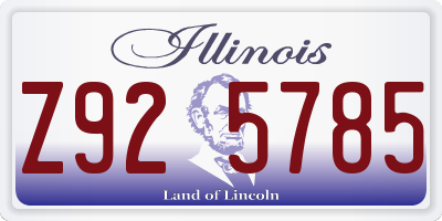 IL license plate Z925785