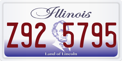 IL license plate Z925795