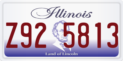 IL license plate Z925813