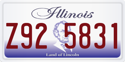 IL license plate Z925831