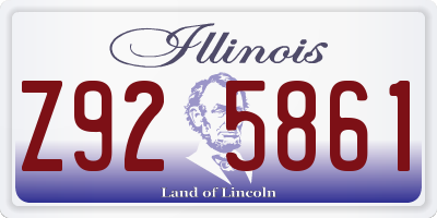 IL license plate Z925861