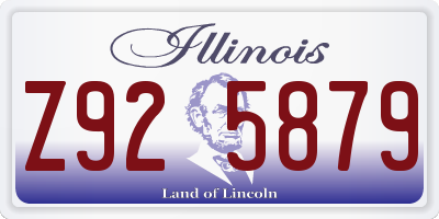 IL license plate Z925879