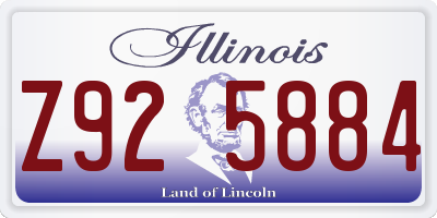 IL license plate Z925884