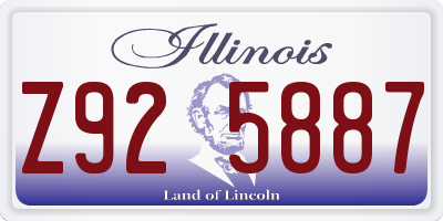 IL license plate Z925887
