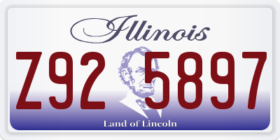 IL license plate Z925897