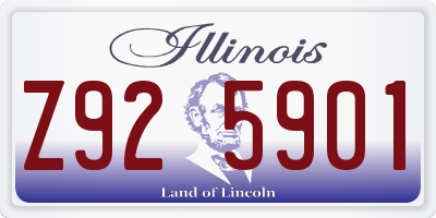 IL license plate Z925901