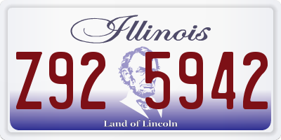 IL license plate Z925942