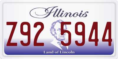 IL license plate Z925944