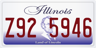 IL license plate Z925946