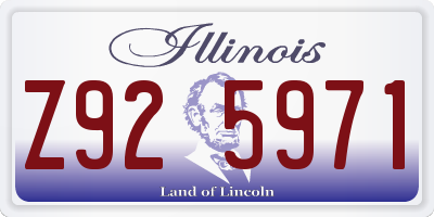 IL license plate Z925971