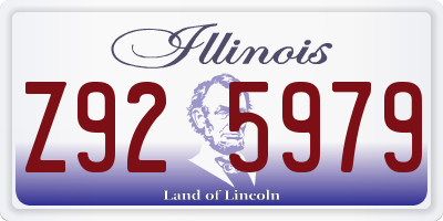 IL license plate Z925979