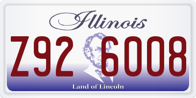 IL license plate Z926008