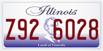 IL license plate Z926028