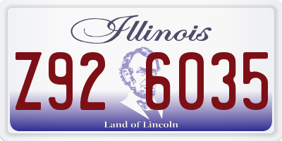 IL license plate Z926035