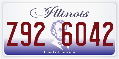 IL license plate Z926042