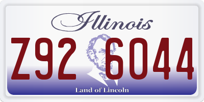 IL license plate Z926044