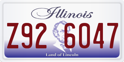 IL license plate Z926047