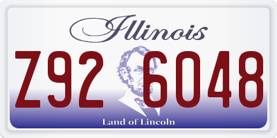 IL license plate Z926048