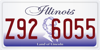 IL license plate Z926055