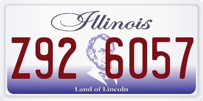 IL license plate Z926057