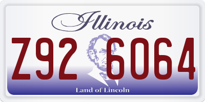 IL license plate Z926064