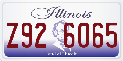 IL license plate Z926065