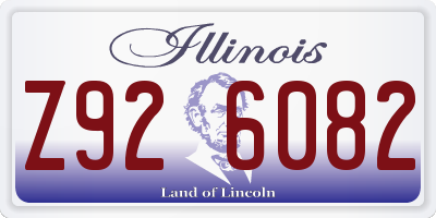 IL license plate Z926082