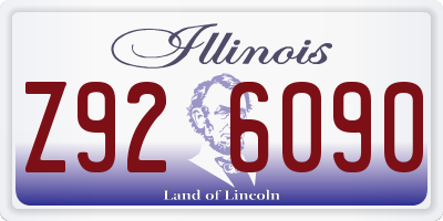 IL license plate Z926090