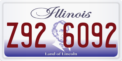 IL license plate Z926092