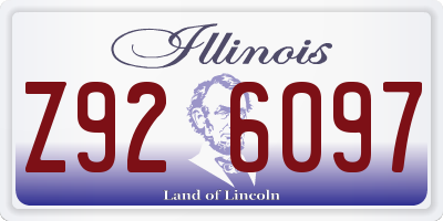 IL license plate Z926097