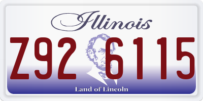 IL license plate Z926115