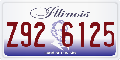 IL license plate Z926125