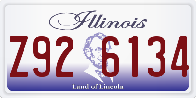 IL license plate Z926134