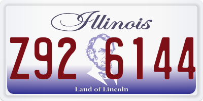 IL license plate Z926144